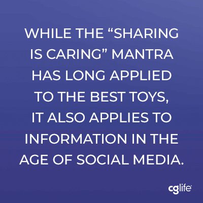 While the “sharing is caring” mantra has long applied to the best toys, it also applies to information in the age of social media.